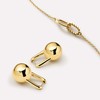 Ana Luisa Chunky Small Knot Earrings - 14K Gold Plated