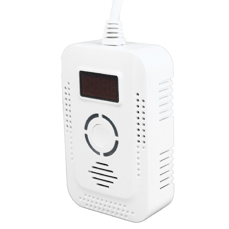 CO Gas Alarm Digital Display High Sensitivity Sound Light Warning