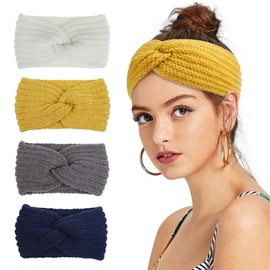 Women's Wool Knit Sports Headband - Autumn/Winter Collection One Size/9 Navy 15ea