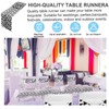 Newwiee 48 Stretch Chair Cover Sashes with 6 Table Runner