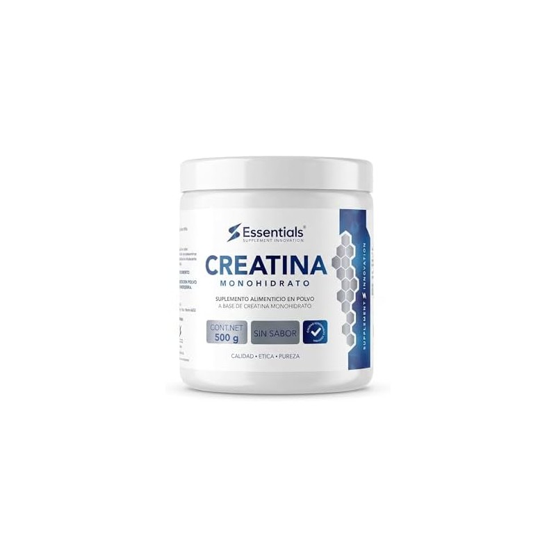 Creatina Monohidrato 100 pura Libre de azucares Libre de gluten