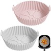KIKIGOAL Molde Silicona para Freidora de Aire, 2 Piezas Olla