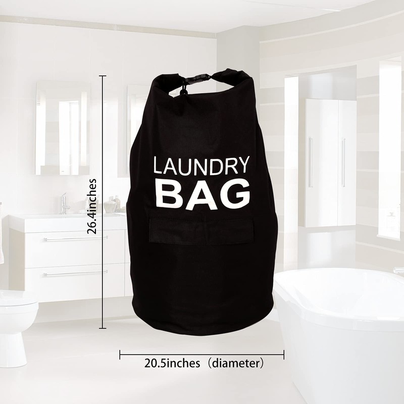 Kimmama 70L Waterproof Laundry Bag Backpack,Heavy Duty Laundry Bag with