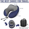 MLVOC Travel Pillow 100% Pure Memory Foam Neck Pillow, Comfortable