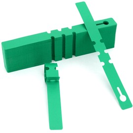 200 Pcs Plant Labels Tags, Plastic Markers Tree Tags for Outdoor, Waterproof Warp Around Hanging Name Tags for Nursery Garden (Green)