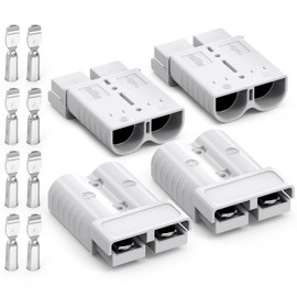 Malictele Malictele Anderson Connector, 175AMP 1/0AWG Battery Quick Connect/Disconnect Connector Kit 12v-36V Winch Wiring Kit for Cable RV Truck Winch(4 Pack)