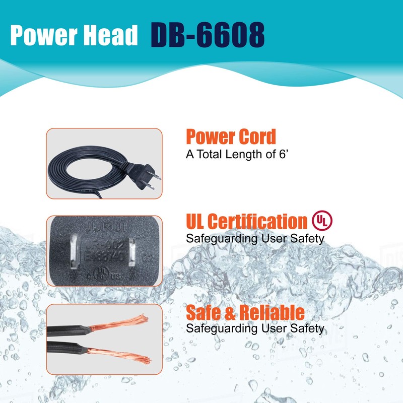 Aqua Dream 160 GPH Submersible Pump(600L/H,12W) Ultra Quiet Adjustable Water