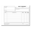 Cherry Carbonless NCR Daily Timesheet Duplicate Book A5 50 Sets