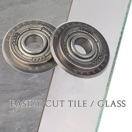 youkzuan 7/8 Inch Tungsten-Carbide Tile Scoring Wheel, 2pcs Tile Cutter Replacement Wheels, For Cutting Tile/Glass Scoring