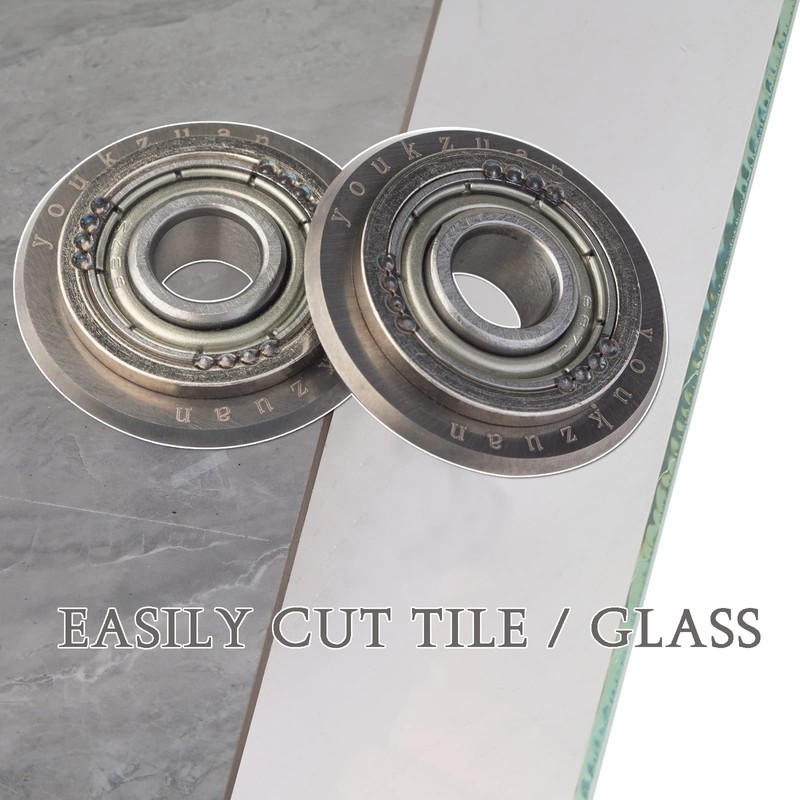 youkzuan 7/8 Inch Tungsten-Carbide Tile Scoring Wheel, 2pcs Tile Cutter