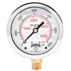 Winters 2-1/2" Dial Size, Liquid Filled Industrial Pressure Gauge, Brass