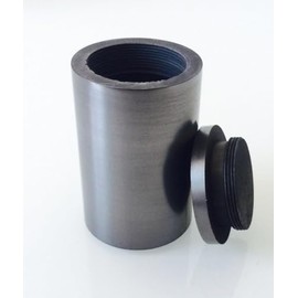 OTOOLWORLD Smelting Lab Graphite Crucible with Screw Lid Cover Lab Supply 99.95% Purity (12ML，30x55MM)