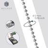 NKlaus Necklace (38 cm - 80 cm) Round Ball Chain