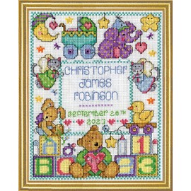 Design Works Baby Sampler Cross Stitch Kit