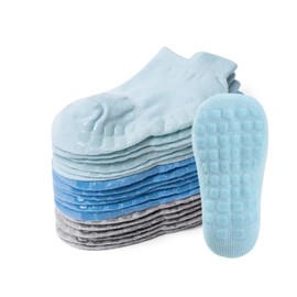 Bearbay Baby Non Slip Ankle Socks with Grippers (9 Pair) for 0 months-7 years old Walking Socks for Infant Toddler Kids Boys Girls