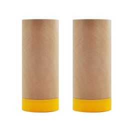 Masking Paper,Paint Paper with Adhesive,12 inch x 50 feet Painters Paper,Automotive Paint Paper Roll with Tape,Automotive Paint Paper, Tape and Drape Waterproof for Painting Protection Covering(2Roll)