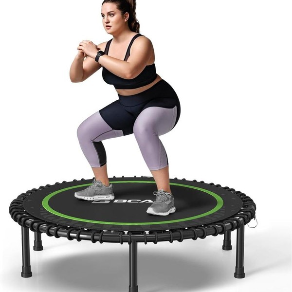 BCAN 450/550 LBS Foldable Mini Trampoline, 40"/48" Fitness Trampoline with