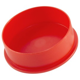 Caplugs EC-24 EC Series – Plastic Cap for Threaded Connectors, 500 Pack, Red LD-PE, Nominal Thread Size 1-1/2" Flanged, Protective Closures, Dirt and Moisture Seals, Finishing, Masking, Easy Removal