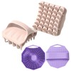 頭皮マッサージブラシ 頭皮クレンジングブラシ 頭皮ケア シリコン製ヘッドマッサージ＆ボディブラシ シリコン製シャワージェル 抗菌シャワーブラシ 防カビ 角質除去ブラシ 毛穴洗浄ブラシ ウェット＆ドライ使用