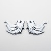 Pair Wolf Head Emblem 3D Metal Sport Badge Door Trunk