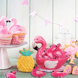 30 Pcs Mini Flamingo Stuffed Animal Plush Toys Valentine Day Gift for Kids Flamingo Party Favors Flamingo Keychain Decorations Flamingo Keychain Set Flamingo Birthday Decorations for Party Favor()