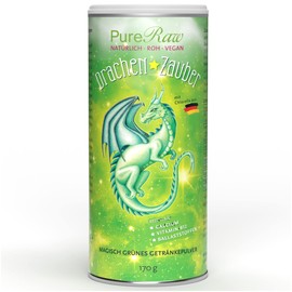 Dragon Magic Drink Powder Made of Fibre Powder Nutriose Calcium Chlorella (Vegan) Fibre Drink Calcium Algae Resistant Strength Drink Powder - Resistant Starch Fibre Powder | PureRaw 170 g