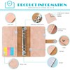 Budget Folder A6 PU Leather Binder, Includes 1 Soft Leather