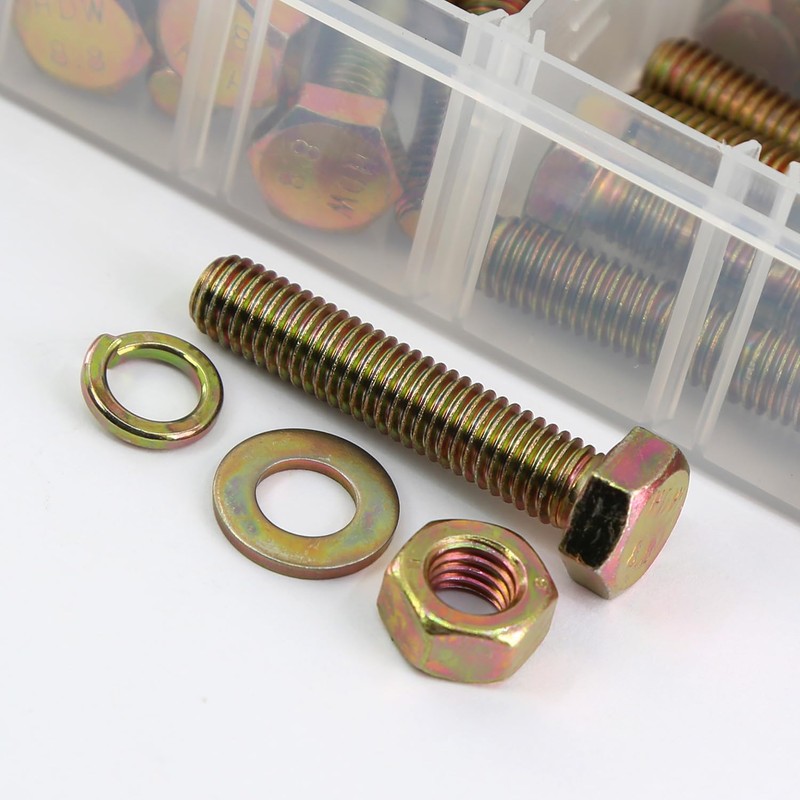 YEEZET 860pcs Grade 8.8 Metric Bolt Assortment Kit,M4 M5 M6