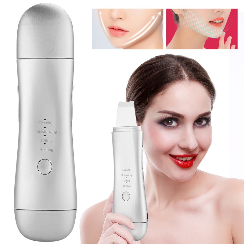 Ultrasonic Skin Scrubber Blackhead Removal Exfoliating Face Massage Pore Cleaner