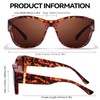 LVIOE Over Glasses Fit Over Sunglasses Polarized for Women, Trendy