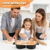 Mini Double Dutch Oven for Sourdough Bread Baking, 2.6QT (Black)