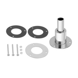 DROMEDARY Through Hull Exhaust Skin Adjustment Diesel Heating Thru Hull Exhaust Skin Stainless Steel 316 Air Diesel Heating Exhaust Pipe Ship Exhaust Pipe Exhaust for Boat Truck Webasto, Straight 22