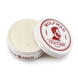 WOLFMAN Textured Hold 4.1 oz (115 g) Hair Wax Pomade Bitter Orange Scent Delivers Strong Hold