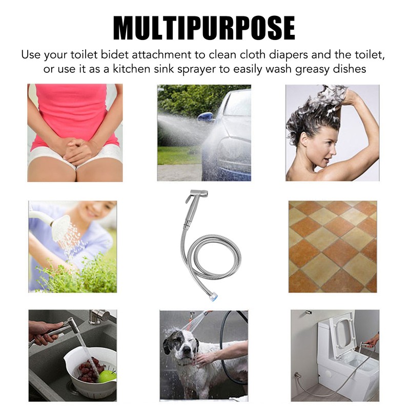 Kitchen Sink Sprayer Kit 304 Stainless Steel Handheld Bidet Sprayer
