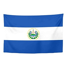YongColer El Salvador Flag Tapestry Wall Hanging for Bedroom Living Room Dorm Accessories Gifts, 60x40 inch