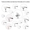 Extensiones De Pestañas Volumen 5d Abanicos Listos