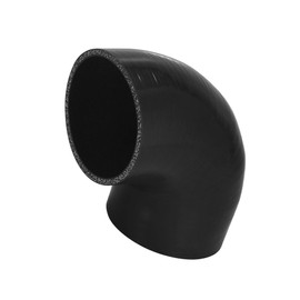 INFINAUTO 89mm 3.5" ID 90 Degree Elbow Silicone Reducer Hose Silicone Hose Coupler Intercooler Tube Black for Car Intercooler Intake Piping Stylish Design