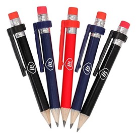 Masters Golf Sports Practical Wood Pencils With Clip & Eraser Pack Of 5