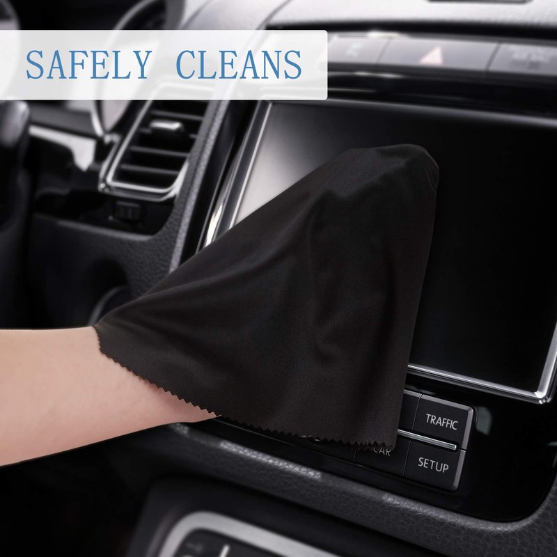 Frienda 12 Pack Large Microfiber Glass Cleaning Cloths 12 x