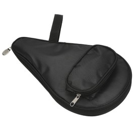 PATIKIL Table Tennis Racket Case Ping Pong Paddle Case Soft Cover Container Bag Gourd Shape Sport Accessories Black