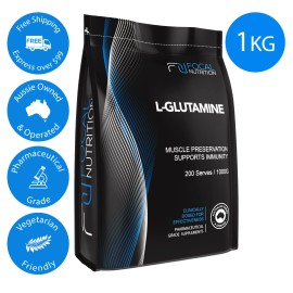 Polvo de glutamina l micronizada 100% pura grado farmacológico 1 kg