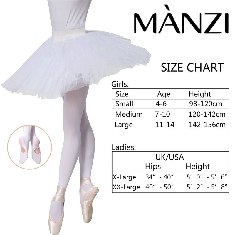 Manzi - 1 – 3 pares de mallas de ballet