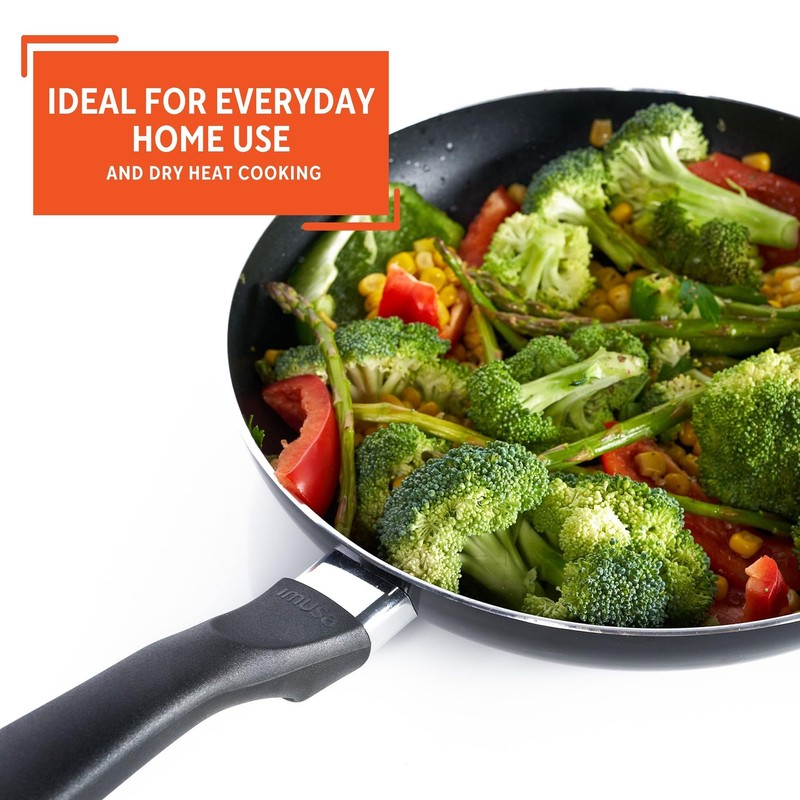 IMUSA 8in Bistro Aluminum Nonstick Fry Pan with Cool Touch