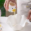 Fnjuucw Cute Egg Separator Creative Ceramic Small Chicken Egg Yolk