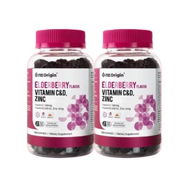 Sweet Coco Partners Angelt Origin Elderberry Flavor Vitamin C & D Zinc Elderberry Flavor 70 Gummies 2 Bottles (100 Days Supply) 70 Gummies / 엔젯오리진 엘더베리맛 비타민C&D 아연 엘더베리맛 70구미 2병 (100일분) 70구미