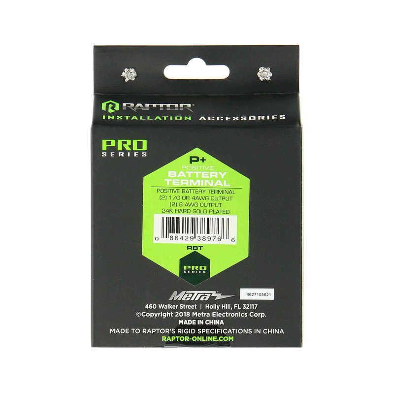 RAPTOR BY METRA ELECTRONICS PRO SERIES POSITIVE BATTERY TERMINAL -