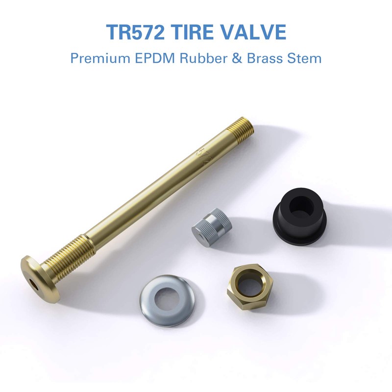 CKAuto TR572 Brass Commercial 3-3/4 Valve Stems for Rim Φ.625"