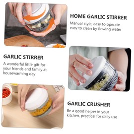 LABRIMP 1pc Mini Manual Garlic Stirrer Easy to Operate Garlic Crusher for Kitchen Versatile Handheld and Tabletop Use Simple Cleaning with Running Water