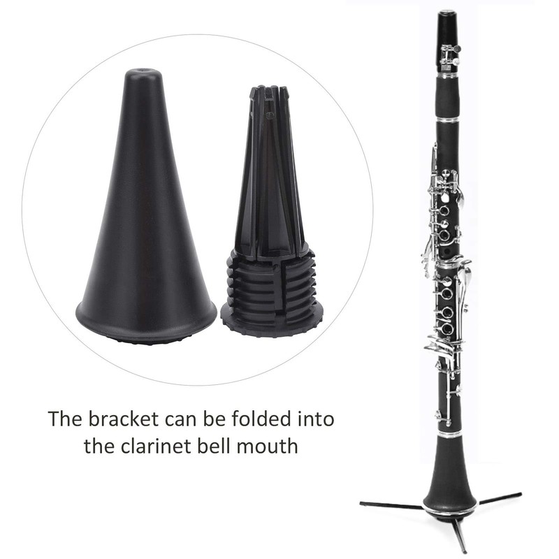 Luatoxry Clarinet Stand Holder Protable, 5-Leg Flute Clarinet Stand, Stable