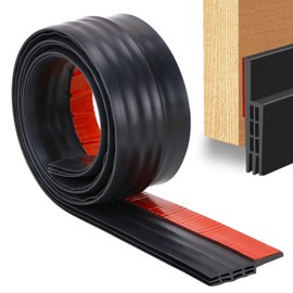 Bauihr Guardapolvo para Puerta Exterior, Protector Puerta Polvo, Atrapa Polvo para Puerta, Tira de Sellado para Puerta, Cubre Polvo para Puerta para Baño/Ventanas/Insectos/Aire/Poco Ruido(1M)